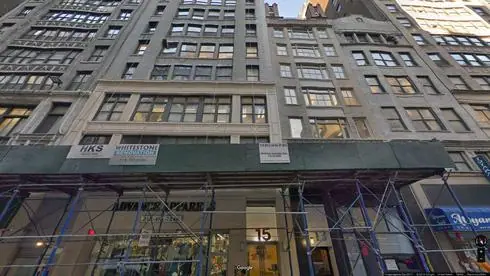 rent office 15 west 36th street